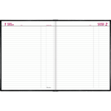 Brownline&reg; Traditional Daily Hard Cover Bound Journal 10"x7-7/8" Black English