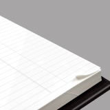 Brownline&reg; Traditional Daily Hard Cover Bound Journal 10"x7-7/8" Black English