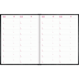 Brownline&reg; Traditional Daily Hard Cover Bound Journal 10"x7-7/8" Black English
