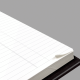 Brownline&reg; Traditional Daily Hard Cover Bound Journal 13-3/8"x7-7/8" Black English