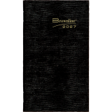 Brownline Essential Two-Week Pocket Planner, 6" x 3-1/2" English Black