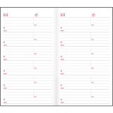 Brownline Essential Two-Week Pocket Planner, 6" x 3-1/2" English Black