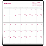Brownline&reg; Essential Monthly Pocket Planner Soft Cover 6-1/2"x3-1/2" English Assorted Colours