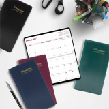 Brownline 2-Year Monthly Pocket Planner 6-1/2"x3-1/2" Assorted Colours English