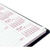 Brownline&reg; Essential Monthly Diary 14 Month Twin Wire 8-7/8"x7-1/8" English Black