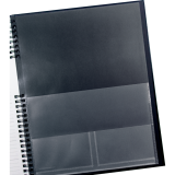 Brownline&reg; CoilPro&trade; Monthly Planner Hard Cover 14-Month 11" x 8-1/2" English Black