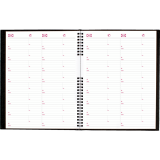 Brownline&reg; CoilPro&trade; Monthly Planner Hard Cover 14-Month 11" x 8-1/2" English Black