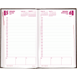 Brownline&reg; Traditional Daily Planner Perfect Bound Hard Cover 8"x5" English Black