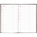 Brownline&reg; Traditional Daily Planner Perfect Bound Hard Cover 8"x5" English Black