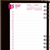 Brownline&reg; CoilPro&trade; Daily Diary 8"x5" English Black