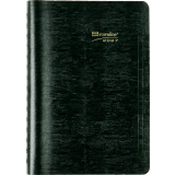 Brownline&reg; Essential Daily Diary Twin Wire 8"x5" English Green