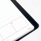 Brownline&reg; Essential PlannerPlus Daily Diary Twin Wire Soft Cover 5"x8" English Black