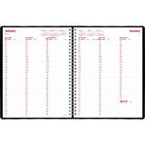 Brownline&reg; Essential Weekly Diary 11"x8-1/2" English Black