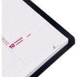 Brownline&reg; Essential Weekly Diary 11"x8-1/2" English Black