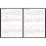 Brownline&reg; Essential Weekly Diary 11"x8-1/2" English Black