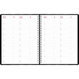 Brownline&reg; Essential Weekly Diary 11"x8-1/2" English Black