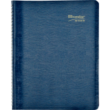 Brownline&reg; Essential Weekly Diary Twin Wire 11"x8-1/2" English Blue