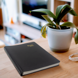 Brownline&reg; Essential Daily Planner 11"x8-1/2" English Black