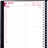 Brownline&reg; Essential Daily Planner 11"x8-1/2" English Black