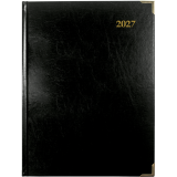 Brownline&reg; Executive Daily Diary Hard Cover 10-3/4x7-3/4" Trilingual Assorted Colours