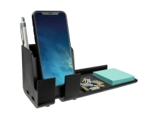 Bostitch Konnect&trade; Desk Organizer Power Base with Phone Stand Black