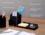Bostitch Konnect&trade; Desk Organizer Power Base with Phone Stand Black