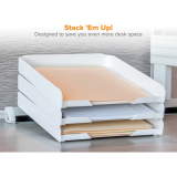 Bostitch&reg; Konnect&trade; Letter Tray White
