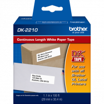 Brother&reg; P-Touch&reg; Continuous Length Paper Tape 1-1/7"x100'