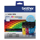 Brother Inkjet Cartridge LC406 3 Colour Pack