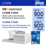 Brother Inkjet Cartridge LC506 Standard Yield Cyan