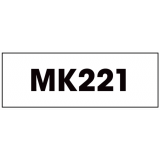 Brother&reg; P-Touch&reg; M Tape 3/8" Black on White