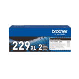 Brother TN229XL High Yield Black Toner Cartridges 2/pkg