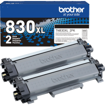Brother TN830XL High Yield Toner Black 2/pkg