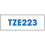 Brother&reg; P-Touch&reg; TZ Tape 3/8" Blue on White