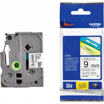 Brother&reg; P-Touch&reg; TZ Tape 3/8" Black on White