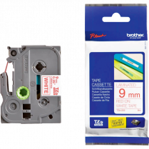 Brother&reg; P-Touch&reg; TZ Tape 3/8" Red on White