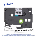 Brother&reg; P-Touch&reg; TZ Tape 1/2" Black on White