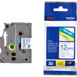Brother&reg; P-Touch&reg; TZ Tape 1/2" Blue on White