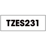 Brother&reg; P-Touch&reg; TZeS Industrial Tape 1/2" Black on White