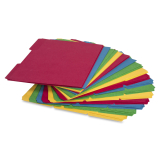 Business Source 1/3 Tab File Folders Letter Assorted Colours 50/box