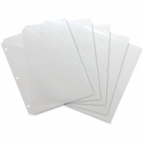 Business Source Poly Binder Pockets 5/pkg