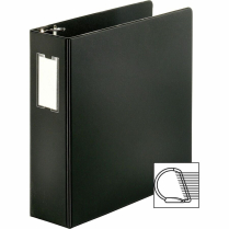 Business Source D-Ring Binder 3" Black