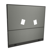 *Lightly Used* Heartwood Innovations Work Space Divider Panel 72"Wx66"H Grey