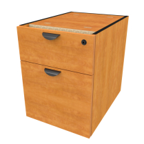 *Lightly Used* Heartwood Innovations Hanging Pedestal w1 Box & 1 File Drawer NO TOP Sugar Maple