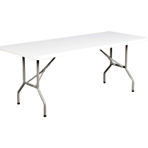 *Lightly Used* HDL&reg; Toughlite Folding Table 30"W x 72"L x 29"H Granite