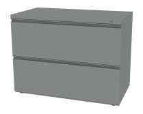 Herman Miller 2 Drawer Lateral File 36"W Silver Grey