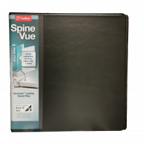 Cardinal&reg; Spine Vue Locking Round Ring Binder 2" Capacity Black