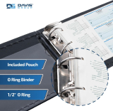 Davis Group 1-Up Cheque Binder 3/4" Black