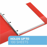 Davis Group&reg; Essential Round Ring Binder 5/8" Red 