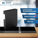 Davis Group&reg; Essential D-Ring Binder 1" Black